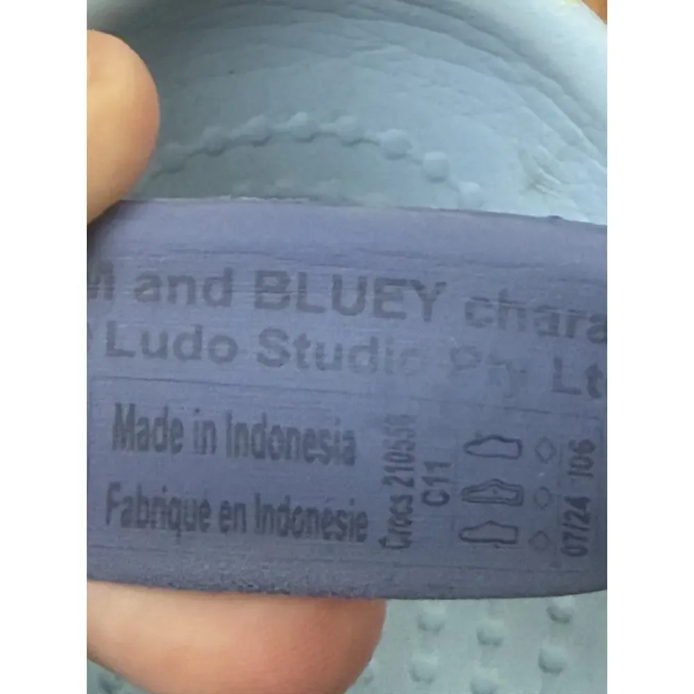 Crocs Classic Clog Bluey & Bingo Blue Unisex Kids Slip-On Lightweight C11